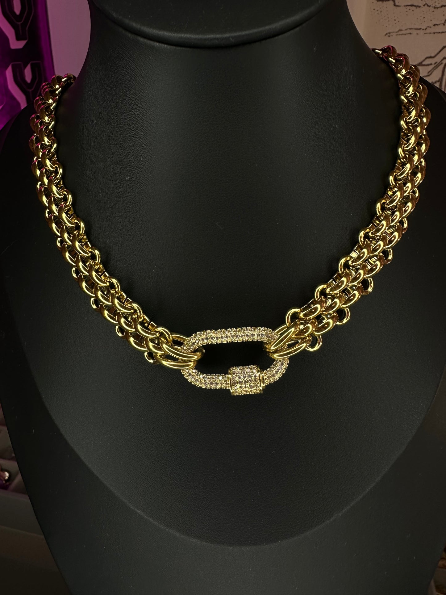 Boujee Lattice Chain Necklace with NO CHARMS